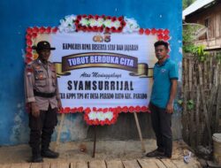 Saya atas nama Institusi dan pribadi turut berbelasungkawa atas meninggalnya almarhum semoga amal ibadahnya diterima dan di tempatkan disisi Allah SWT”. Kapolres mend
