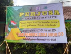 SDN Pondok Cabe Udik 03 Tangsel Adakan Giat Perkemahan Jumat Sabtu (PERJUSA)