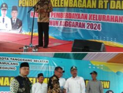 91 Ketua RT & RW Kelurahan Kedaung Pamulang Masa Bhakti 2024-2029 Dilantik Lurah Rahmat Hidayat