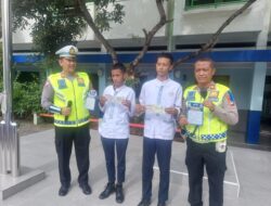 Operasi Keselamatan Jaya 2024, Ditlantas Polda Metro Jaya Gelar Sosialisasi di SMK 29 Jakarta Selatan