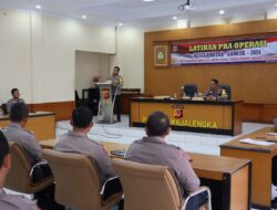 Kapolres Majalengka Buka Latihan Pra Operasi “Keselamatan Lodaya Tahun 2024” Di Aula Kanya Wasistha Polres Majalengka