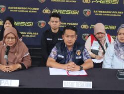 Press Conference Sat Reskrim Polres Tangerang selatan Tindak Pidana Kekerasan di Bawah Umur