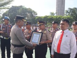 90 Personel Polresta Bandara Soetta Berprestasi Terima Penghargaan