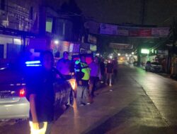 Polsek Serpong Bubarkan Aksi Balap Lari Di Pintu Tol Jelupang Pada Patroli Cipta Kondisi