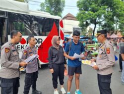 Polresta Cirebon Sosialisasikan Penerimaan Anggota Polri T.A. 2024 Di CFD Sumber