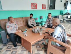Wakapolsek Legok Sambangi Tokoh Masyarakat Desa Caringin Berikan Himbauan Kamtibmas
