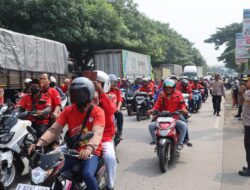 Pengamanan Pemberangkatann Massa Aksi Buruh Ke Kantor Bupati Tangerang