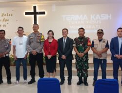Pengamanan Ibadah Kenaikan Yesus Kristus di Gereja GPDI EKKLESIA Cisauk