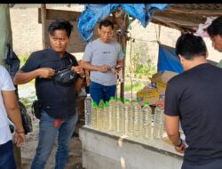 Operasi Pekat Satresnarkoba Polresta Cirebon Sita Puluhan Botol Miras