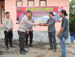 HUT Bhayangkara Ke-78, Polres Bima Bedah Satu Unit Rumah dan Resmikan Sumur Bor Air Bersih di Kecamatan Tambora