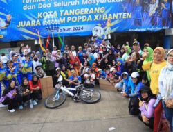 Hari Anti Narkotika Internasional, Dispora dan BNN Kota Tangerang Menggelar Senam Sehat Bersama Masyarakat