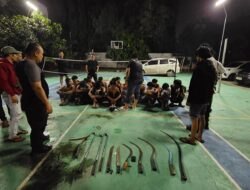 Polsek Pagedangan Amankan Pelaku Tawuran dan Sita Sejumlah Senjata Tajam