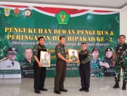 Pengukuhan Dewan  Pengurus & HUT Ke 3 Hipakad Tingkat Kota Tangsel Dandim 0506 Menyampaikan Ini