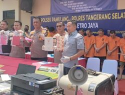 Ungkap 11 Kasus Dalam Waktu 3 Bulan, Polsek Pamulang Gelar Konferensi Pers