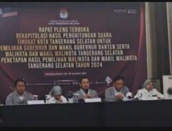 Rekapitulasi Suara Pilkada 2024, KPU nyatakan Paslon Benyamin-Pilar Unggul jadi Walikota dan Wakil Walikota Tangsel