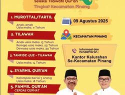 Ayo Ikuti STQ Kecamatan Pinang 2025 dan Raih Prestasi Qur’ani!