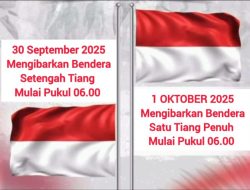 Pemerintah Imbau Pengibaran Bendera Setengah Tiang pada 30 September 2025 untuk Mengenang Tragedi G30S