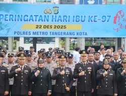 Polres Metro Tangerang Kota Gelar Upacara Peringatan Hari Ibu ke-97 Tahun 2025