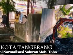 PUPR Kota Tangerang Gaspol Normalisasi Saluran Moh. Toha