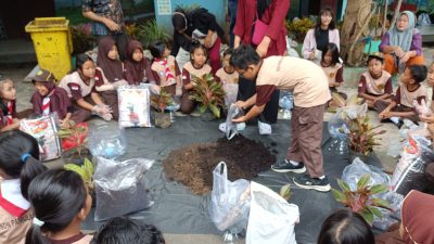 UPTD SDN Pamulang Permai Gelar Peringatan “Hartatik” dengan Aksi Daur Ulang Plastik