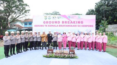 Polda Metro Jaya Groundbreaking TK Kemala Bhayangkari 54 Serpong, Dukung Pendidikan Anak Sejak Dini