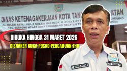 Disnaker Tangsel Buka Posko Pengaduan THR Pekerja hingga 31 Maret 2026