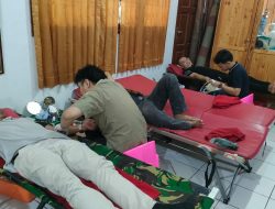 Donor Darah di Masjid Al Mahmudah Gondrong Kenanga Cipondoh Diikuti 50 Peserta